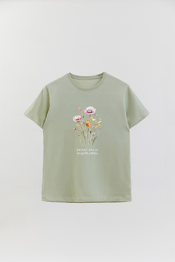REMERA BASICA ESTAMPADA BRIGHT SOULS