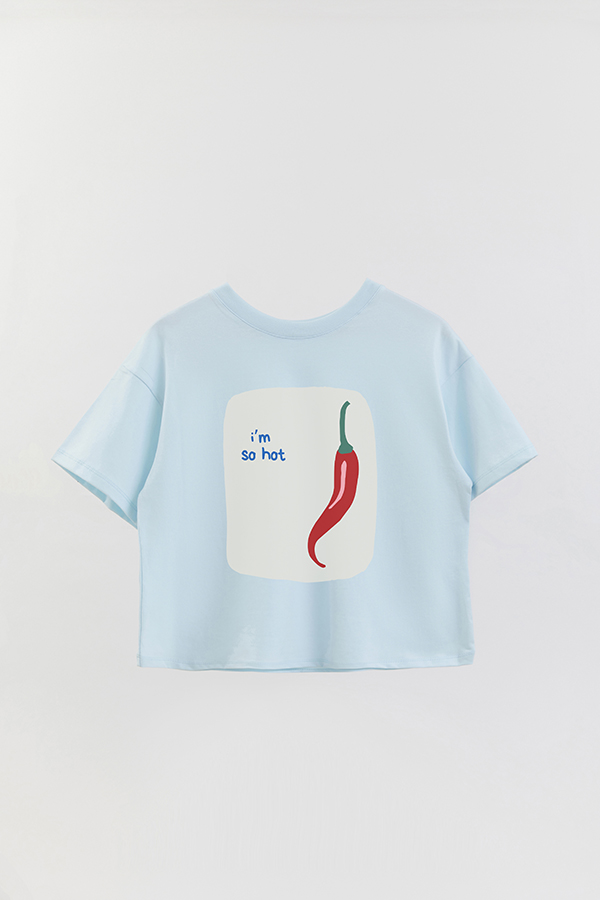 REMERA CROP ESTAMPADA ITALY PEPE