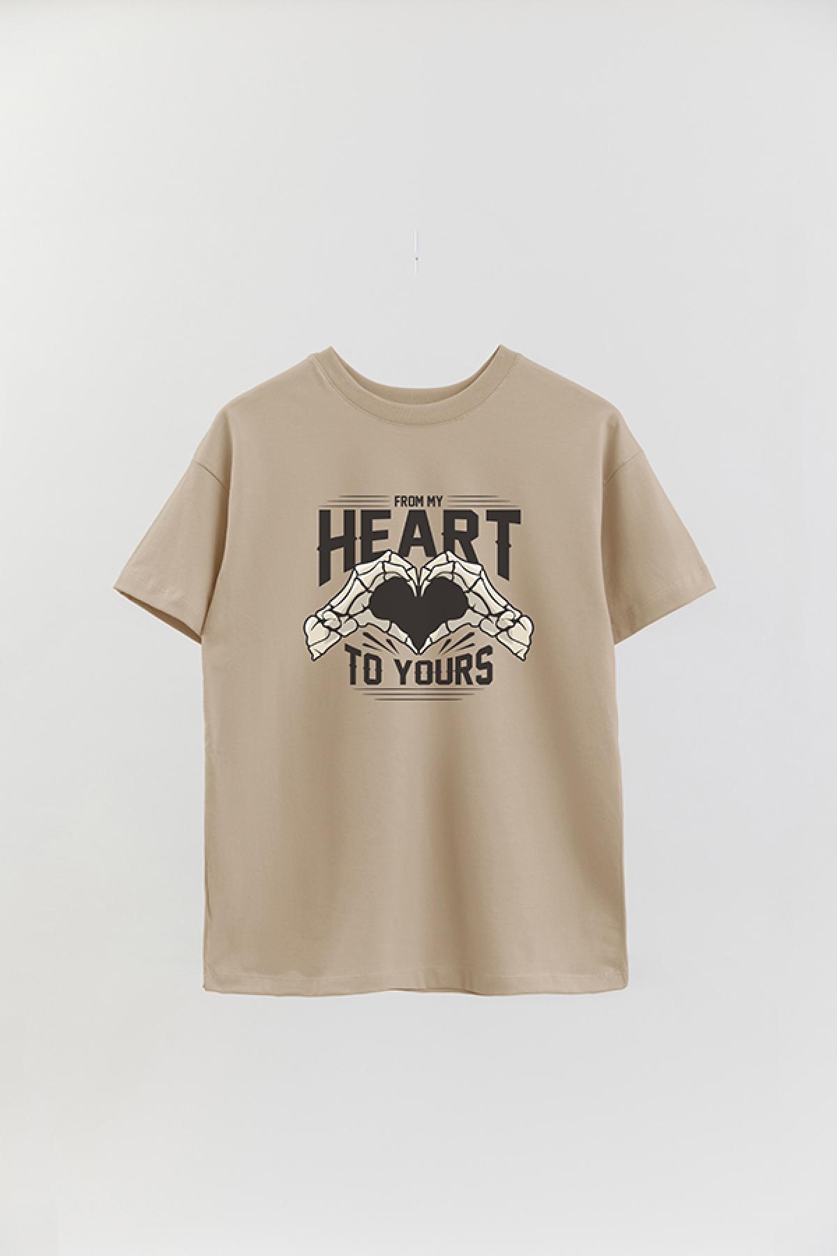 REMERA OVER ESTAMPADA GR FROM MY HEART TO YOURS
