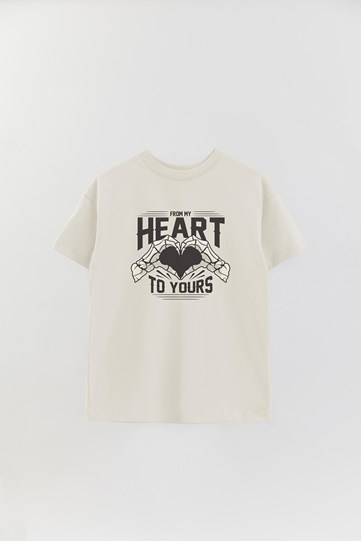 REMERA OVER ESTAMPADA GR FROM MY HEART TO YOURS