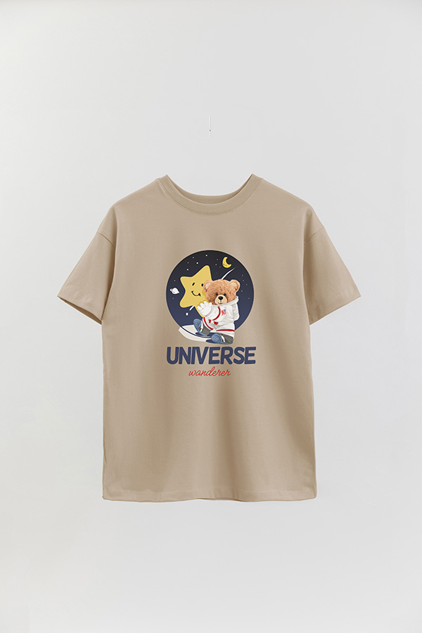 REMERA OVER ESTAMPADA UNISEX TEDDY UNIVERSE
