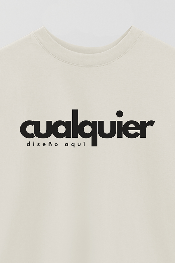 REMERA OVER CON LOGO