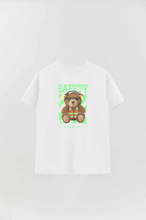 REMERA OVER ESTAMPADA UNISEX TEDDY SAFETY
