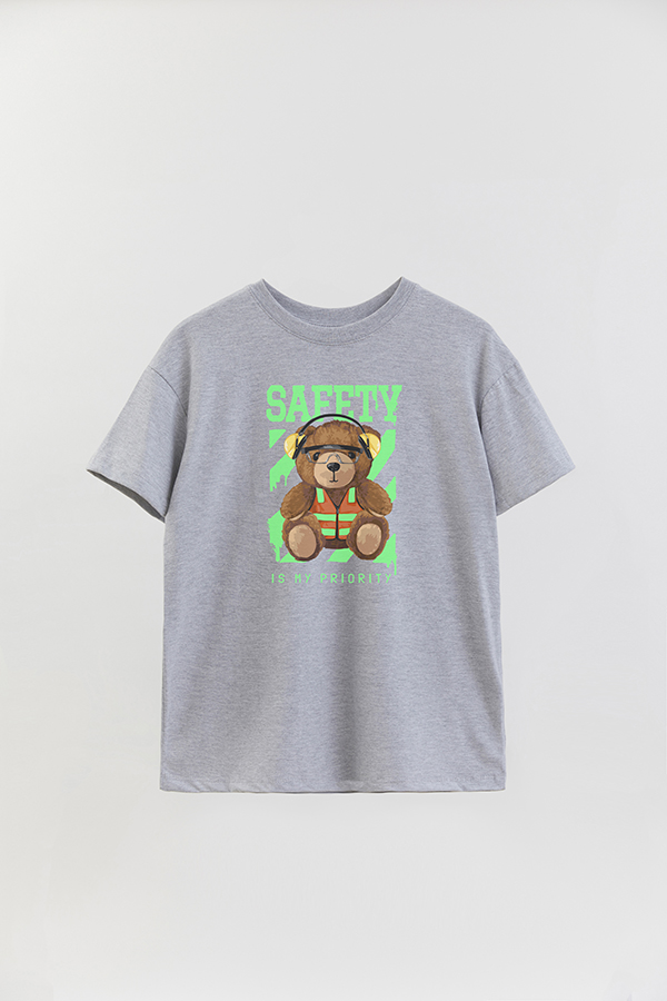 REMERA OVER ESTAMPADA UNISEX TEDDY SAFETY