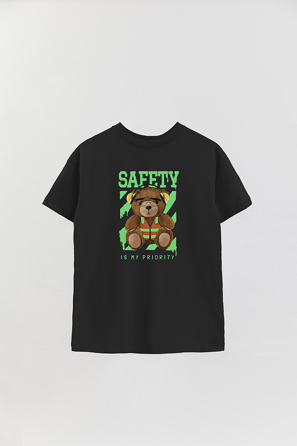 REMERA OVER ESTAMPADA UNISEX TEDDY SAFETY