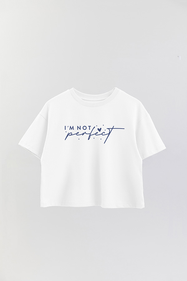 REMERA CROP ESTAMPADA BL NOT PERFECT