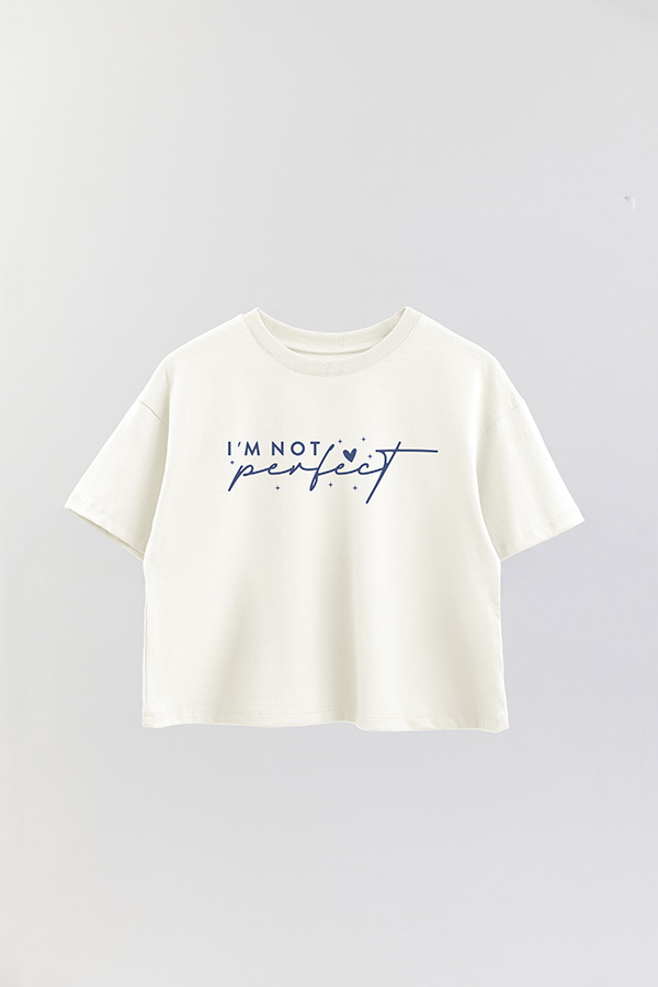 REMERA CROP ESTAMPADA BL NOT PERFECT