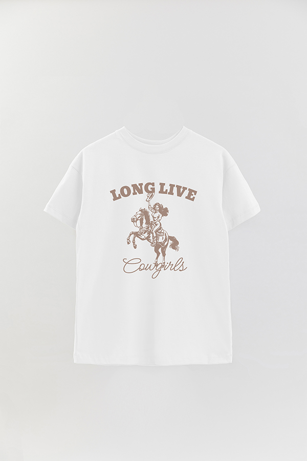 REMERA OVER ESTAMPADA COSMIC GIRL LIVE