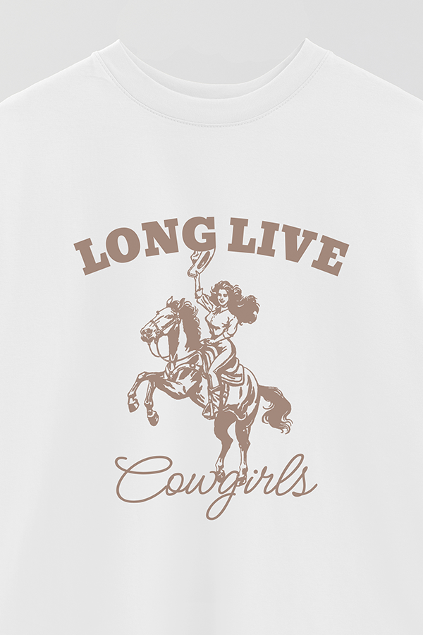 REMERA OVER ESTAMPADA COSMIC GIRL LIVE
