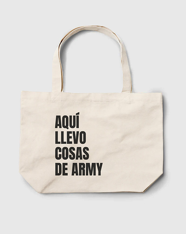 TOTE BAG AQUI LLEVO ARMY