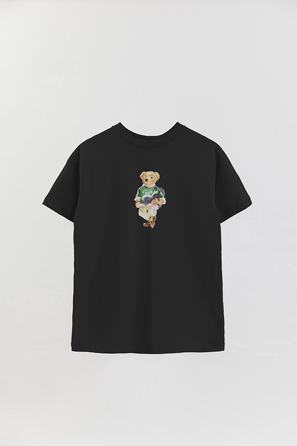 REMERA OVER ESTAMPADA UNISEX BEAR READING