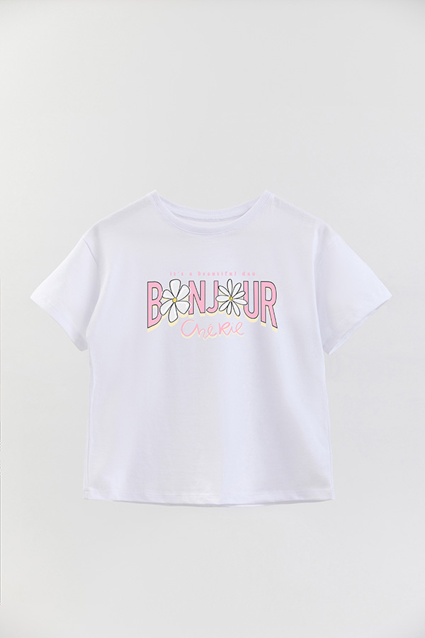 REMERA GIRL OVER BONJOUR CHERIE