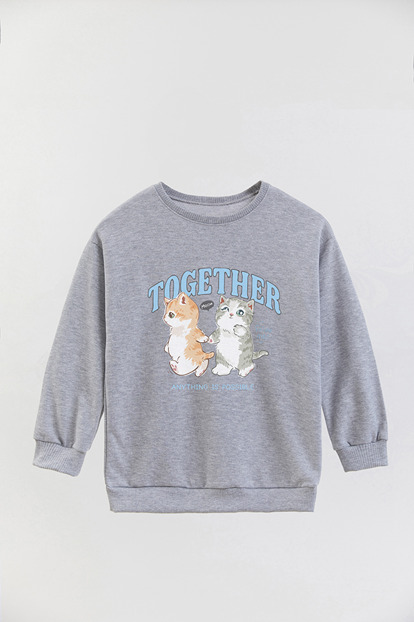 BUZO CREWNECK RUSTICO KITTY DREAMS TOGETHER