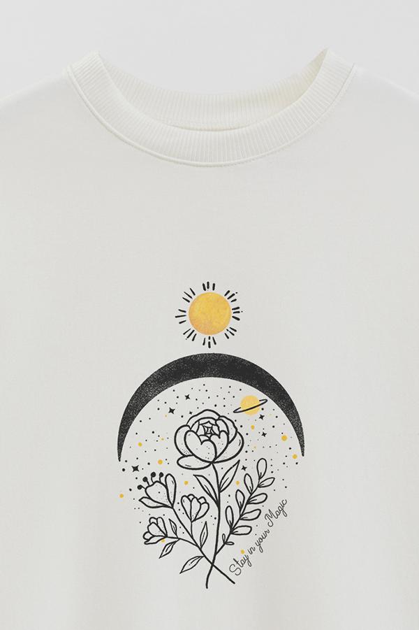 BUZO CREWNECK ESTAMPADO MST STAY IN YOUR MAGIC