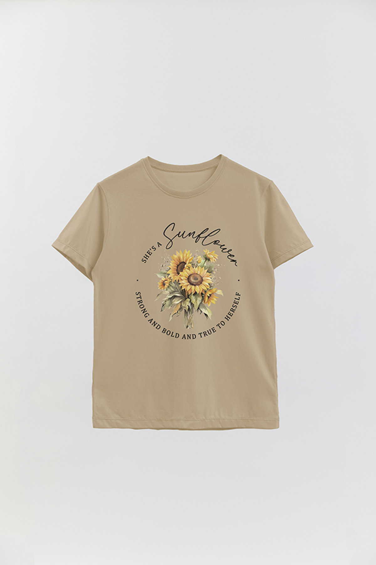 REMERA BASICA ESTAMPADA FLO2 SHE'S A SUNFLOWER