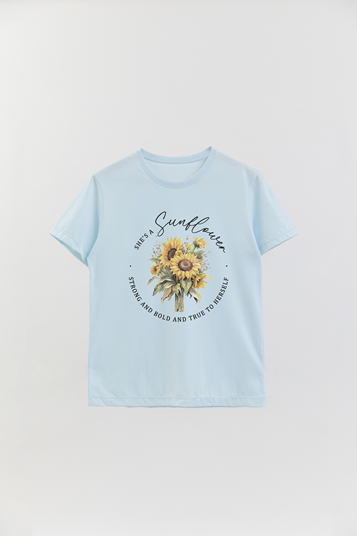 REMERA BASICA ESTAMPADA FLO2 SHE'S A SUNFLOWER