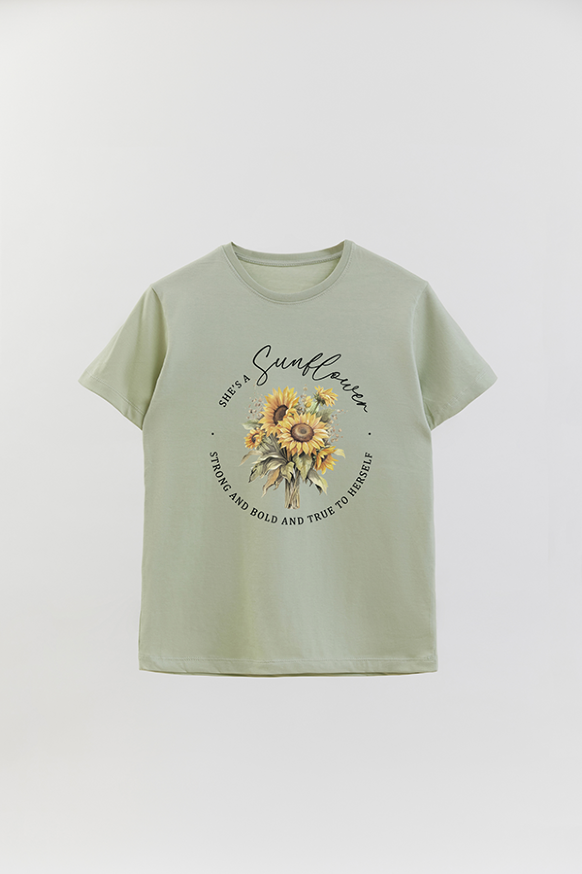 REMERA BASICA ESTAMPADA FLO2 SHE'S A SUNFLOWER