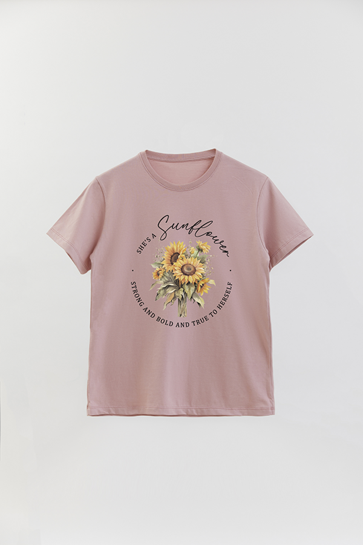REMERA BASICA ESTAMPADA FLO2 SHE'S A SUNFLOWER