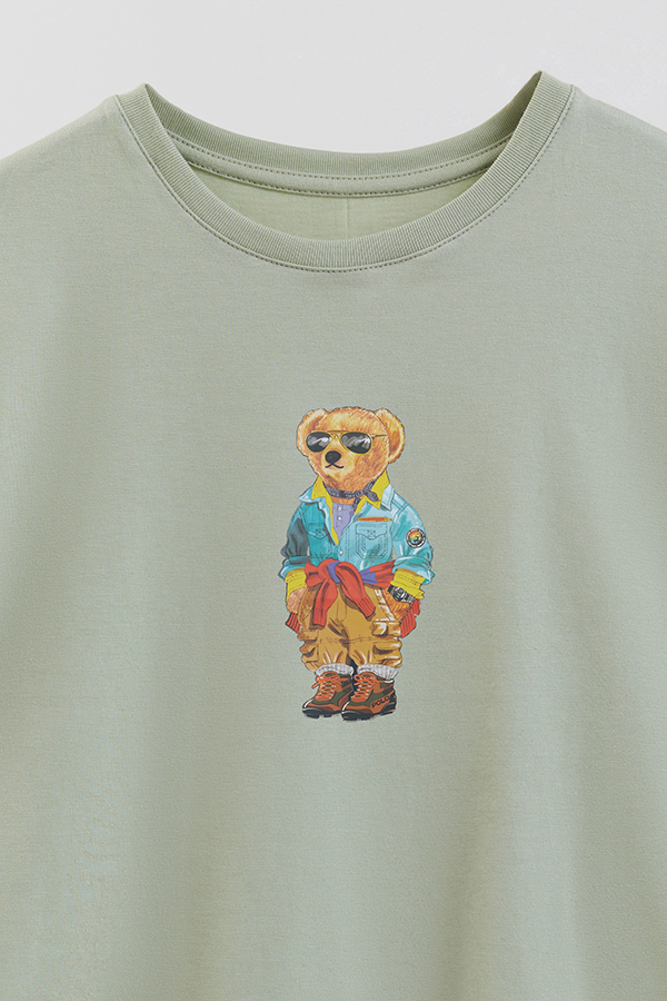 REMERA GB OVERSIZE OVERLAY BEAR