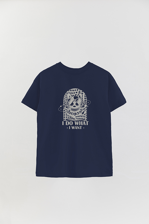 REMERA OVER ESTAMPADA DOG I DO WHAT I WANT