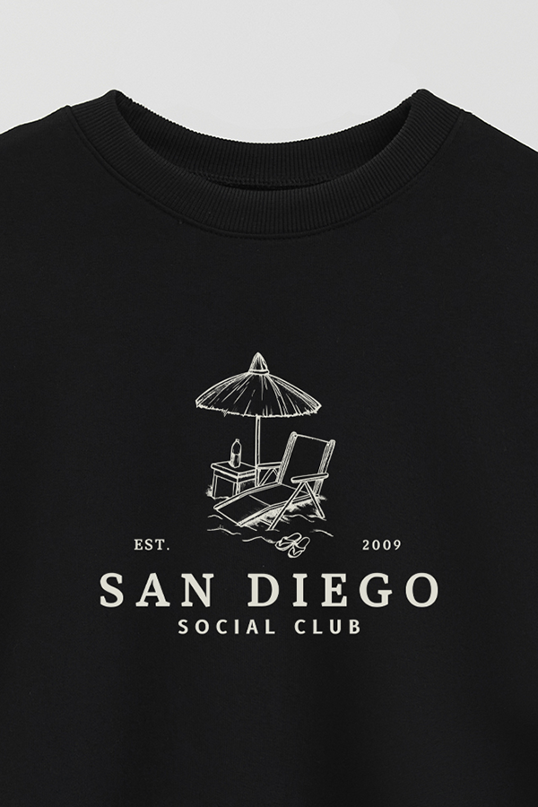 BUZO CREWNECK ESTAMPADO LINE SAN DIEGO