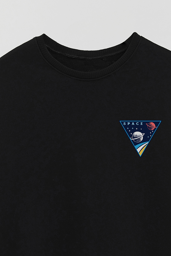 BUZO CREWNECK RUSTICO LITTLE ASTRONAUTS PLANETS