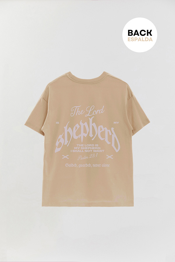 REMERA OVER ESTAMPADA UNISEX ESPALDA SHEPHERD