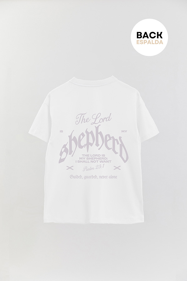 REMERA OVER ESTAMPADA UNISEX ESPALDA SHEPHERD