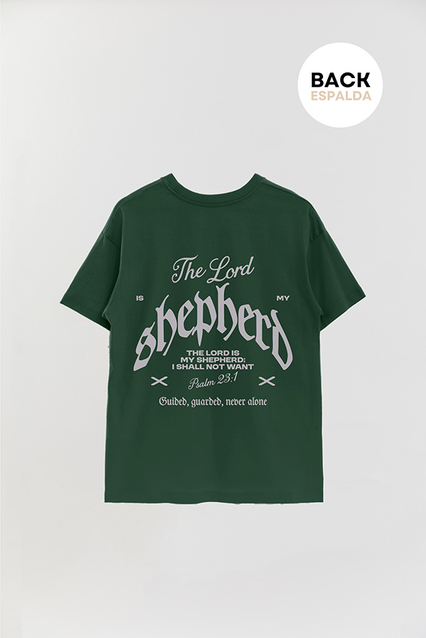 REMERA OVER ESTAMPADA UNISEX ESPALDA SHEPHERD