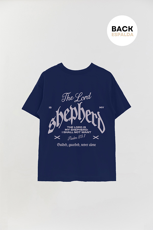 REMERA OVER ESTAMPADA UNISEX ESPALDA SHEPHERD