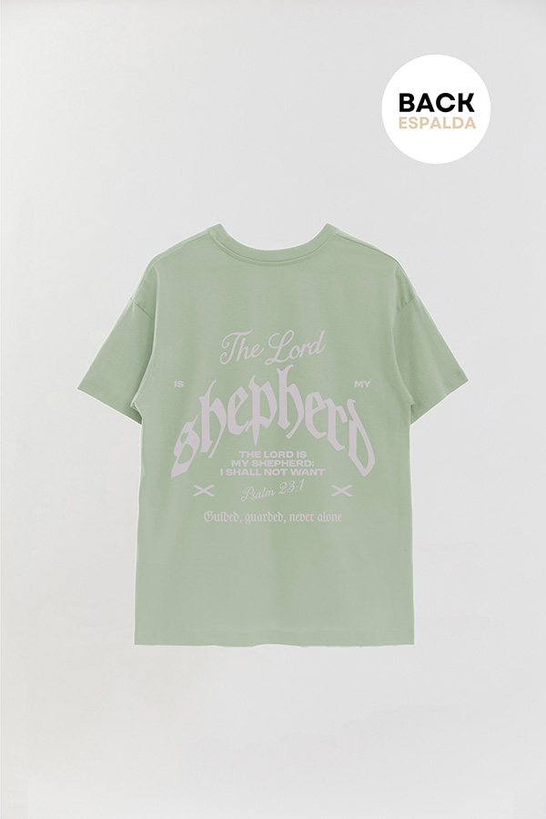 REMERA OVER ESTAMPADA UNISEX ESPALDA SHEPHERD