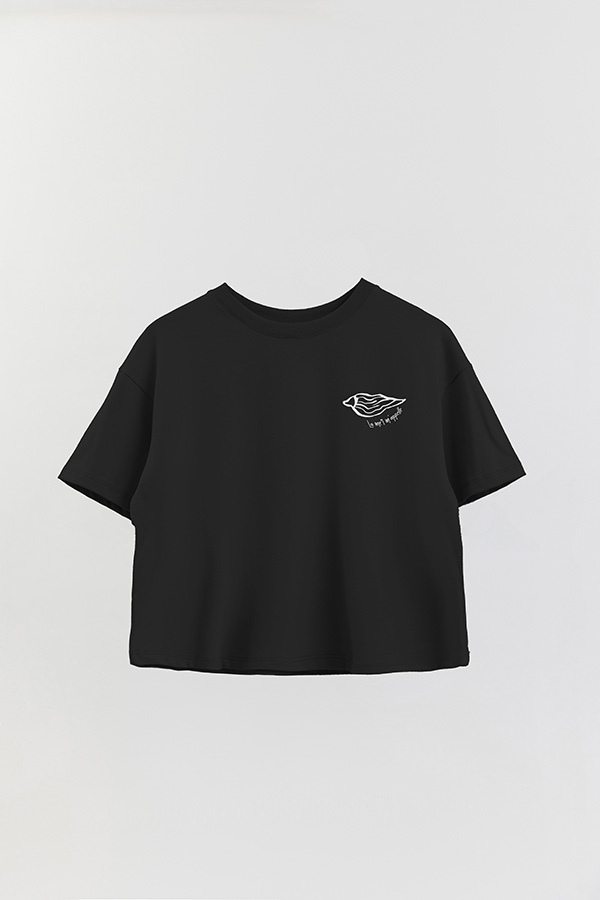 REMERA CROP FB ESTAMPADA LA MER M'APELLE