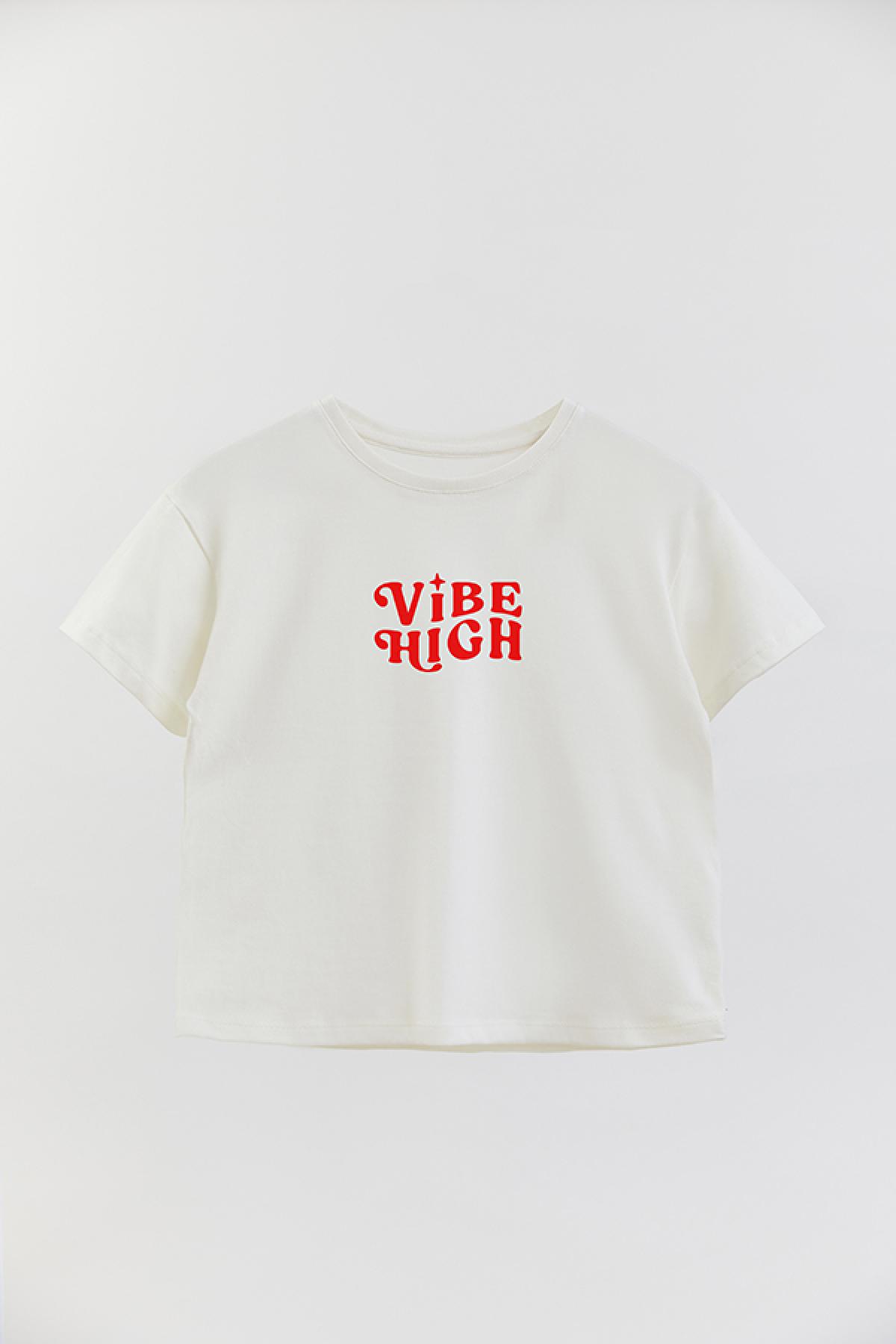 REMERA GIRL OVER TX VIBE HIGH