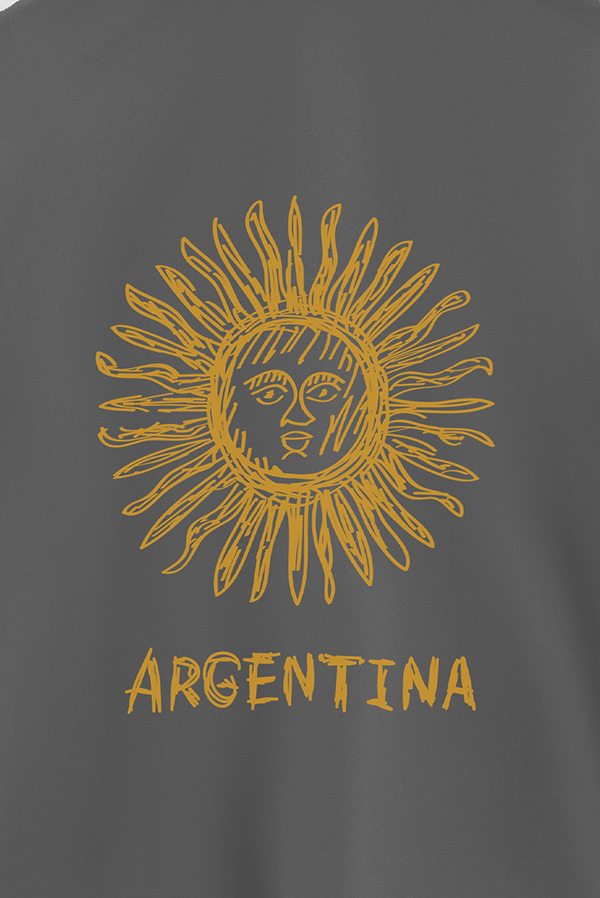 REMERA OVER ESTAMPADA ARG SOL DE MAYO