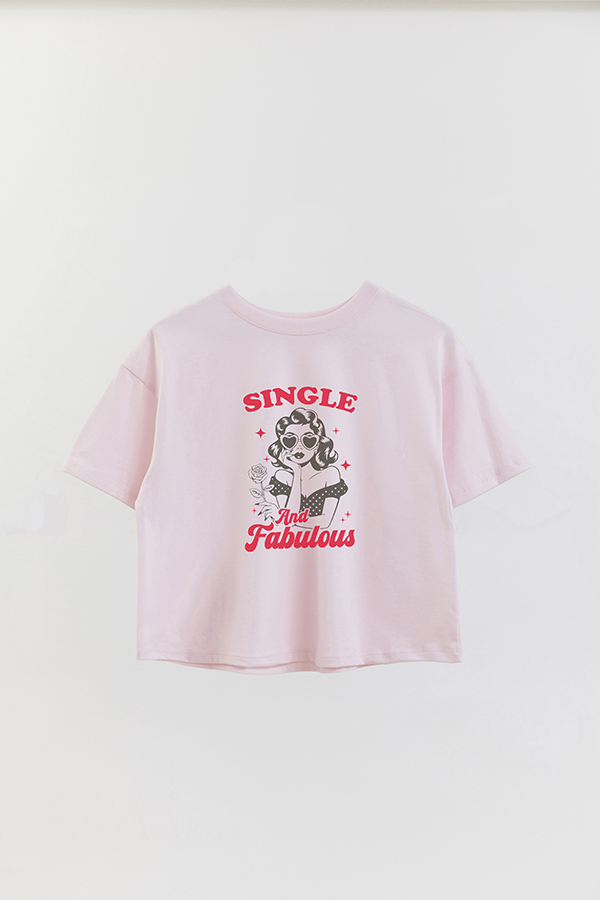 REMERA CROP ESTAMPADA FABULOUS VALENTINE FABULOUS