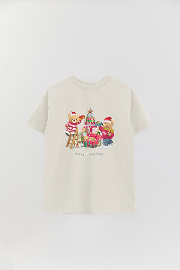 REMERA OVER ESTAMPADA TEDDY XMAS 3