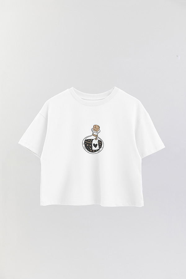 REMERA CROP ESTAMPADA POTION