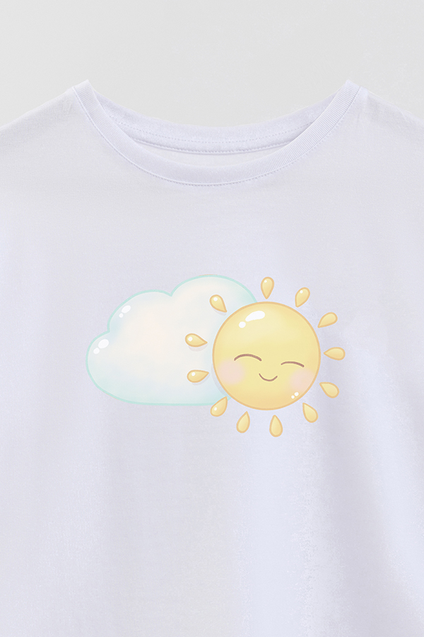 REMERA GIRL OVER SUMMER CAT SUNNY DAY