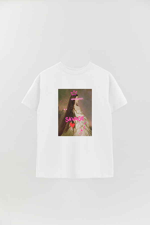 REMERA OVER ESTAMPADA ART COLLECTION 11 SAVAGE