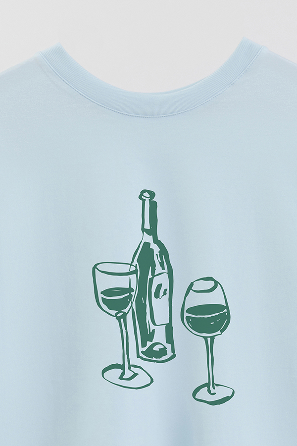 REMERA CROP ESTAMPADA ITALY WINE