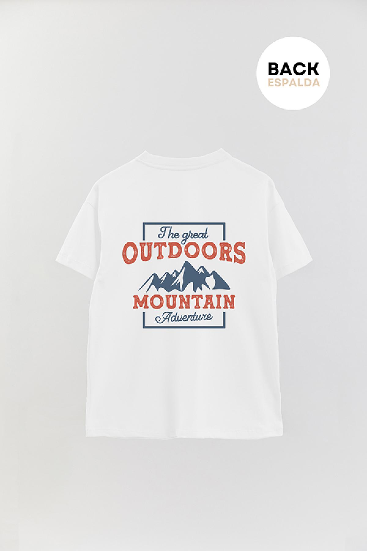 REMERA OVER ESTAMPADA ADV MOUNTAIN THE GREAT OUTDOORS