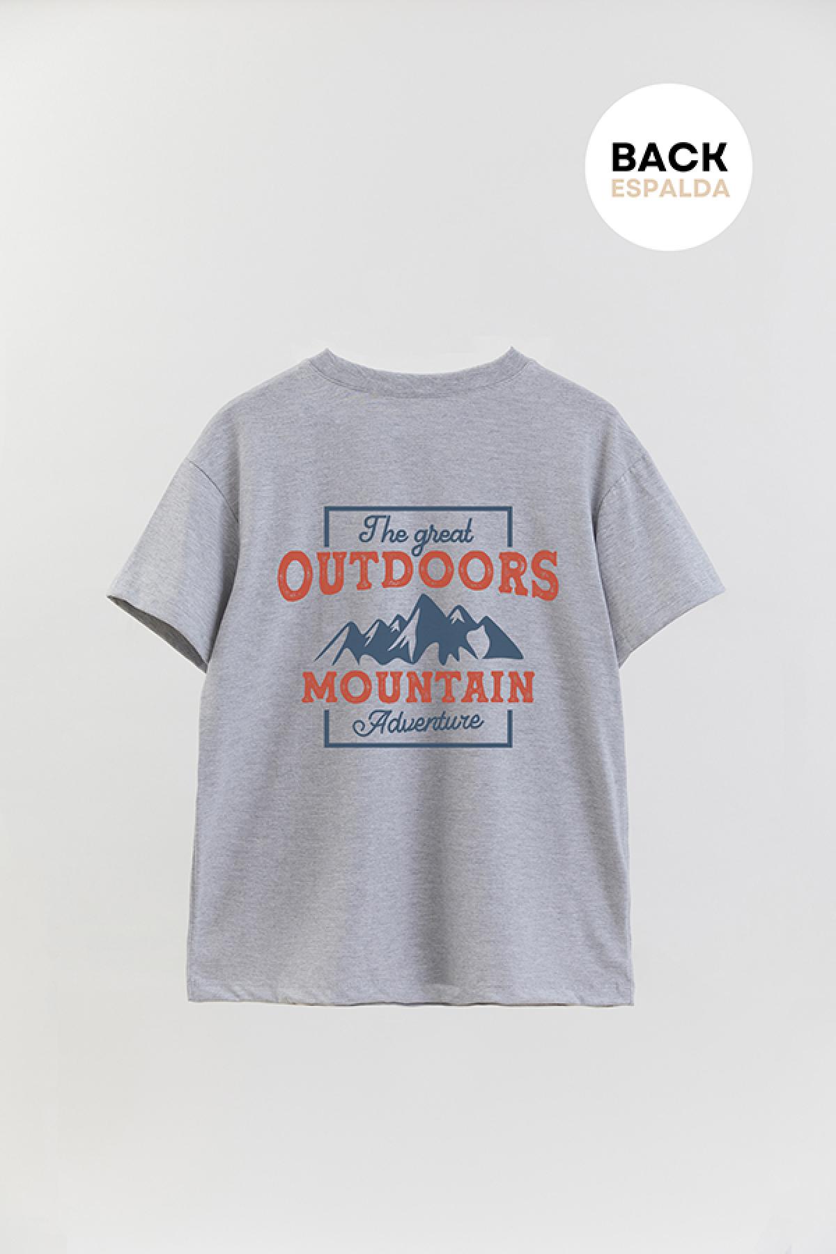 REMERA OVER ESTAMPADA ADV MOUNTAIN THE GREAT OUTDOORS