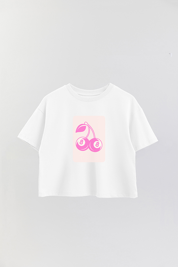 REMERA CROP ESTAMPADA PINK AS CHERRY 8