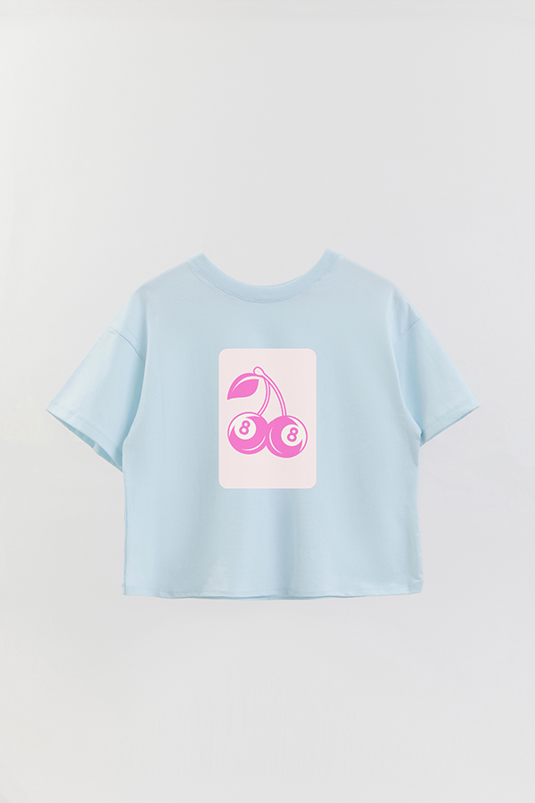 REMERA CROP ESTAMPADA PINK AS CHERRY 8