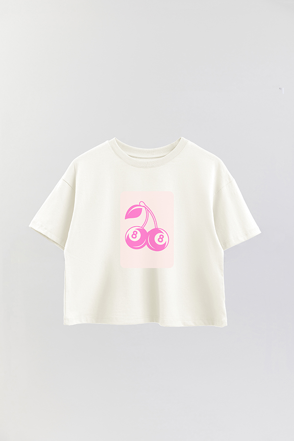 REMERA CROP ESTAMPADA PINK AS CHERRY 8