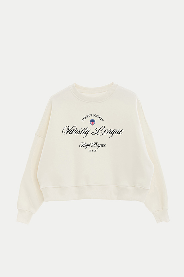 BUZO CROP ESTAMPADO VARSITY LEAGUE