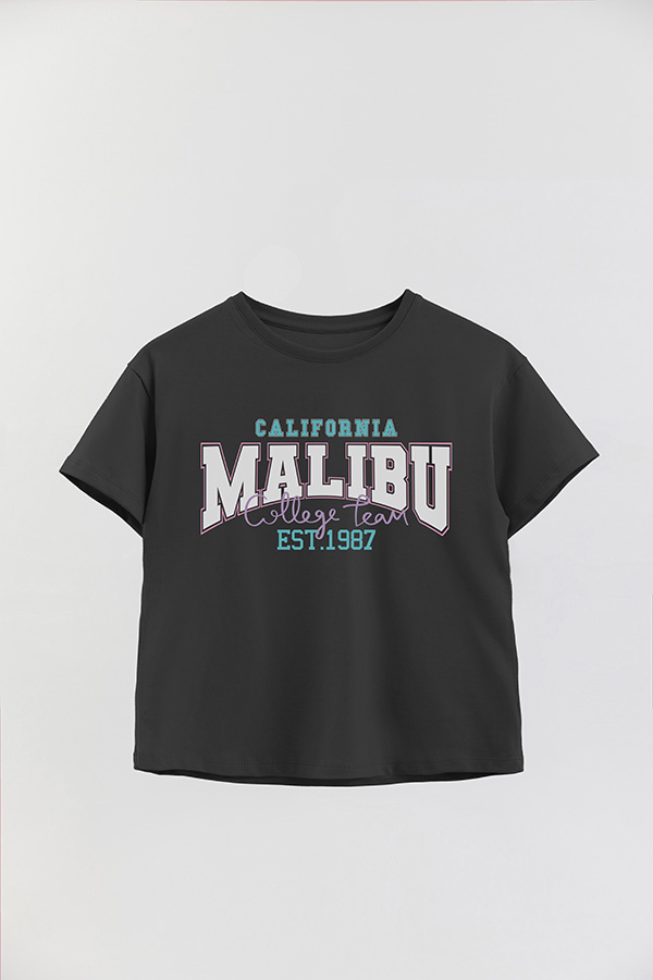 REMERA GIRL OVER MALIBU