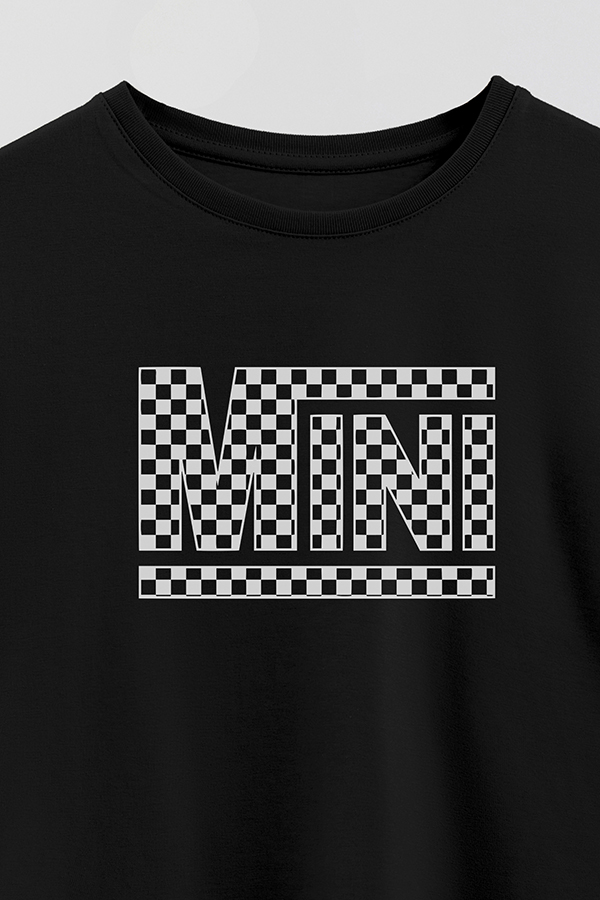 REMERA OVER ESTAMPADA DDP CHECKERED MINI