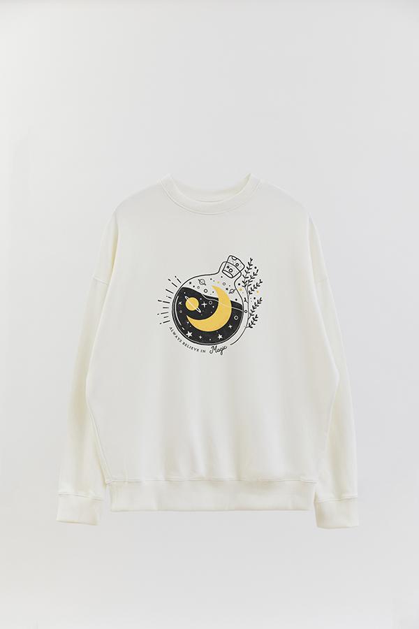 BUZO CREWNECK ESTAMPADO MST ALWAYS BELIEVE IN MAGIC