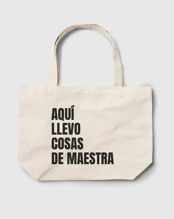 TOTE BAG AQUI LLEVO MAESTRA